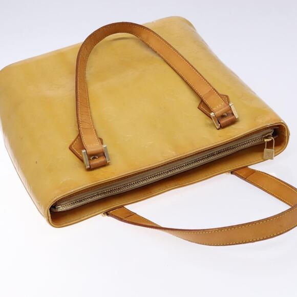 LOUIS VUITTON Monogram Vernis Houston Hand Bag Beige M91004 - Picture 6 of 13